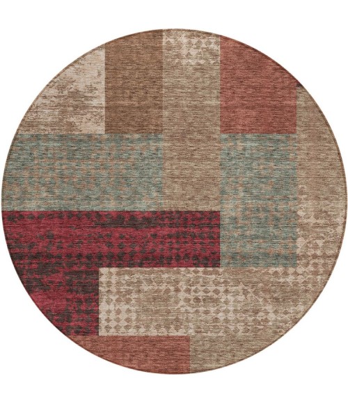 Addison Chantille ACN941-Mocha 8 ft. X 8 ft. Round Rug