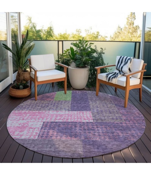 Addison Chantille ACN941-Purple 8 ft. X 8 ft. Round Rug