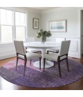 Addison Chantille ACN941-Purple 8 ft. X 8 ft. Round Rug
