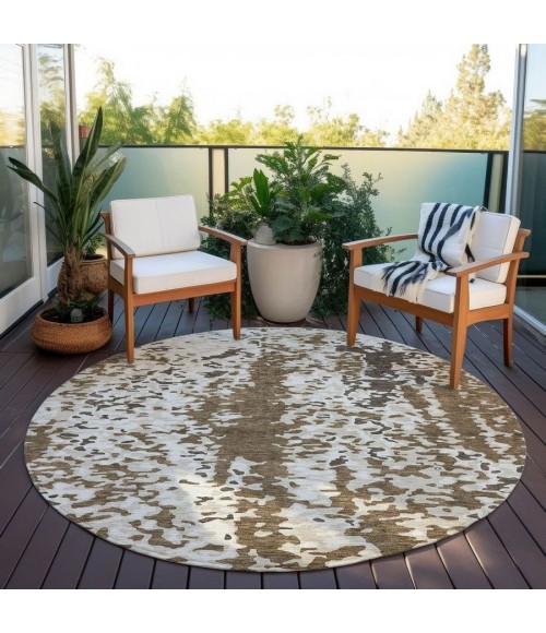 Addison Chantille ACN944-Brown 8 ft. X 8 ft. Round Rug