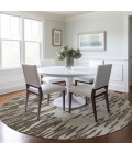 Addison Chantille ACN945-Brown 8 ft. X 8 ft. Round Rug