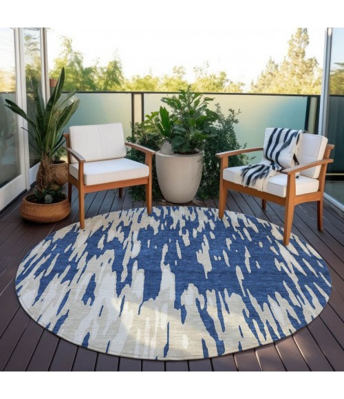 Addison Chantille ACN945-Navy 8 ft. X 8 ft. Round Rug