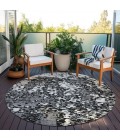 Addison Chantille ACN946-Black 8 ft. X 8 ft. Round Rug