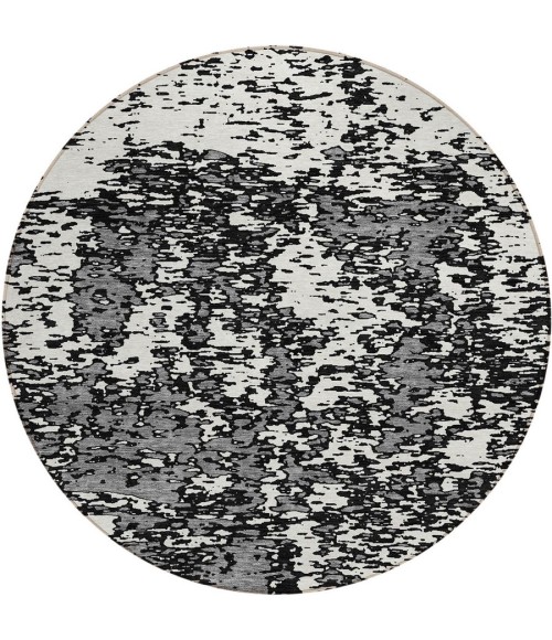 Addison Chantille ACN946-Black 8 ft. X 8 ft. Round Rug