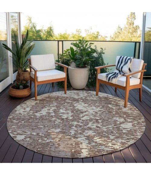 Addison Chantille ACN946-Brown 8 ft. X 8 ft. Round Rug