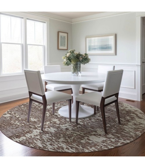 Addison Chantille ACN946-Brown 8 ft. X 8 ft. Round Rug