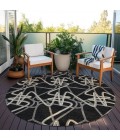 Addison Chantille ACN947-Black 8 ft. X 8 ft. Round Rug
