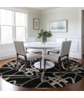 Addison Chantille ACN947-Black 8 ft. X 8 ft. Round Rug