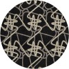 Addison Chantille ACN947-Black 8 ft. X 8 ft. Round Rug
