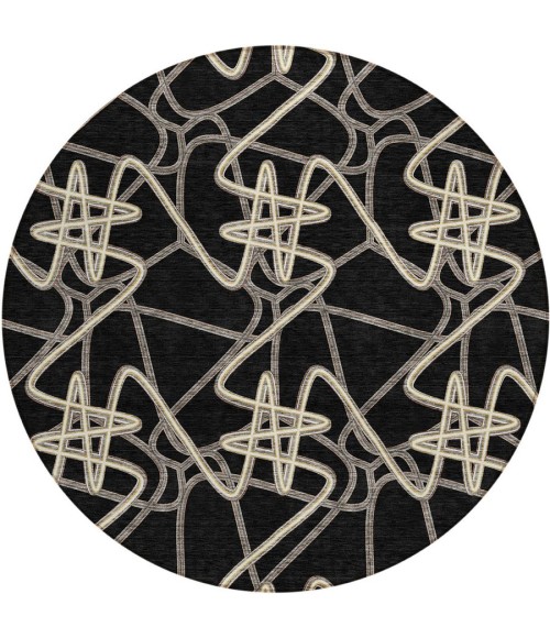 Addison Chantille ACN947-Black 8 ft. X 8 ft. Round Rug