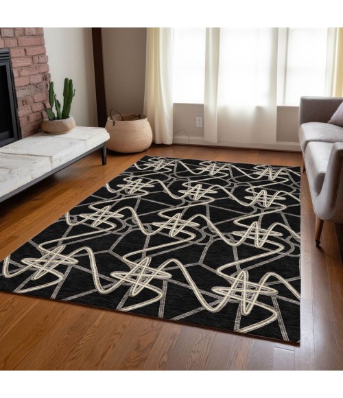 Addison Chantille ACN947-Black 5 ft. X 7 ft. 6 in. Rectangle Rug