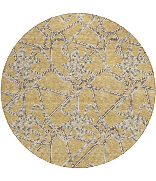 Addison Chantille ACN947-Gold 8 ft. X 8 ft. Round Rug
