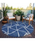 Addison Chantille ACN948-Blue 8 ft. X 8 ft. Round Rug
