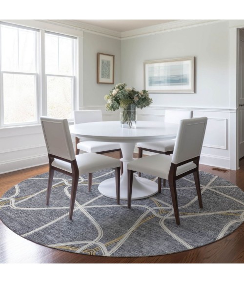 Addison Chantille ACN948-Gray 8 ft. X 8 ft. Round Rug