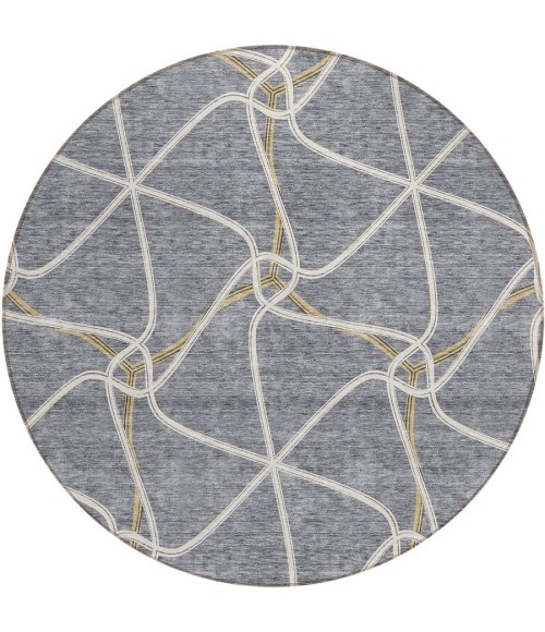 Addison Chantille ACN948-Gray 8 ft. X 8 ft. Round Rug