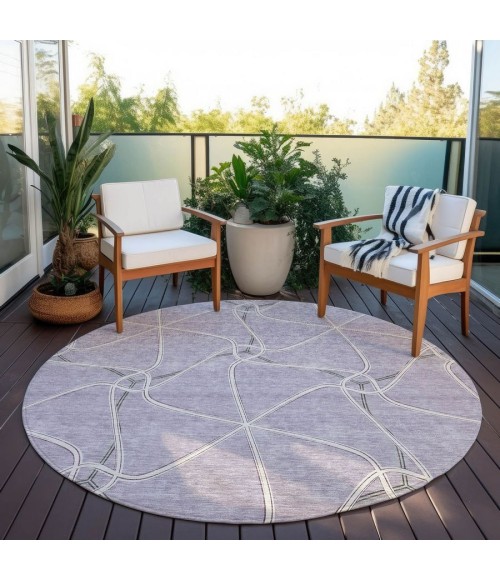 Addison Chantille ACN948-Lavender 8 ft. X 8 ft. Round Rug