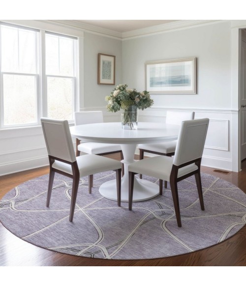 Addison Chantille ACN948-Lavender 8 ft. X 8 ft. Round Rug