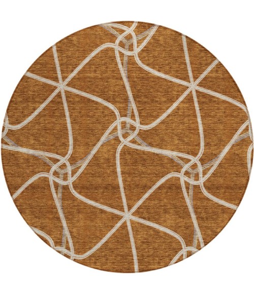 Addison Chantille ACN948-Paprika 8 ft. X 8 ft. Round Rug