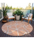 Addison Chantille ACN948-Salmon 8 ft. X 8 ft. Round Rug