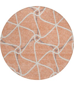 Addison Chantille ACN948-Salmon 8 ft. X 8 ft. Round Rug