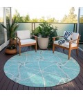 Addison Chantille ACN948-Teal 8 ft. X 8 ft. Round Rug