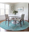 Addison Chantille ACN948-Teal 8 ft. X 8 ft. Round Rug