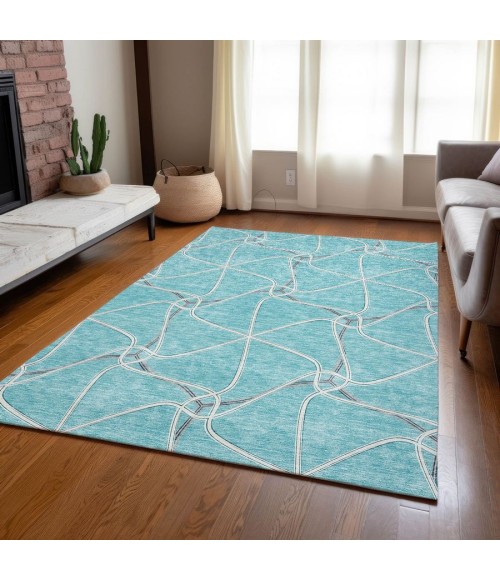 Addison Chantille Rug ACN948-Teal 9 ft. X 12 ft. Rectangle - Rugs Town Addison Chantille ACN948-Teal 9 ft. X 12 ft. Rectangle Rug