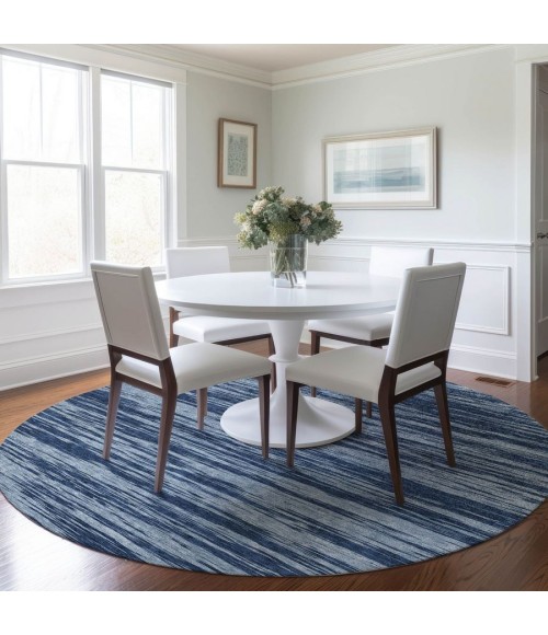 Addison Chantille ACN951-Blue 8 ft. X 8 ft. Round Rug