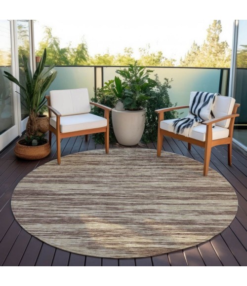 Addison Chantille ACN951-Brown 8 ft. X 8 ft. Round Rug