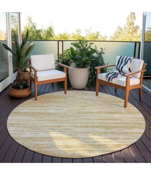 Addison Chantille ACN951-Gold 8 ft. X 8 ft. Round Rug