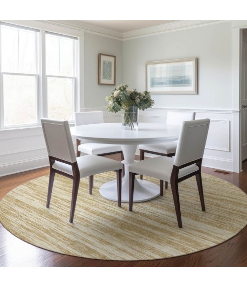 Addison Chantille ACN951-Gold 8 ft. X 8 ft. Round Rug