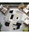 Addison Chantille ACN955-Black 8 ft. X 8 ft. Round Rug