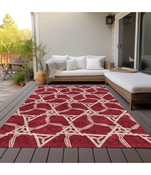 Addison Chantille ACN959-Burgundy 5 ft. X 7 ft. 6 in. Rectangle Rug