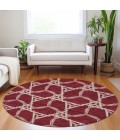 Addison Chantille ACN959-Burgundy 8 ft. X 8 ft. Round Rug