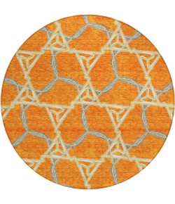 Addison Chantille ACN959-Orange 8 ft. X 8 ft. Round Rug