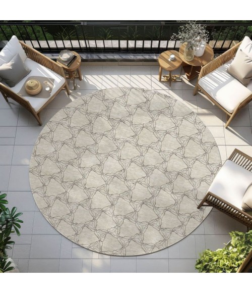 Addison Chantille ACN960-Beige 8 ft. X 8 ft. Round Rug