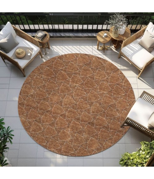 Addison Chantille ACN960-Paprika 8 ft. X 8 ft. Round Rug