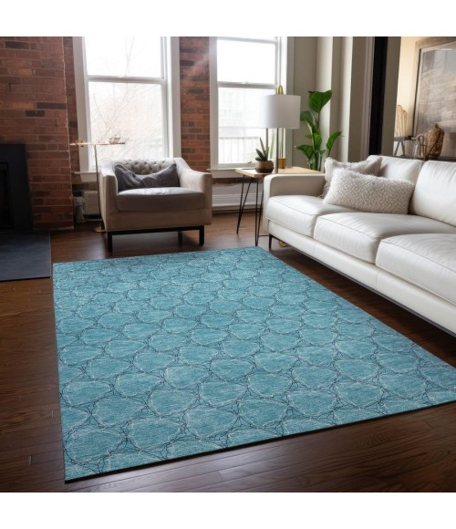 Addison Chantille Rug ACN960-Teal 9 ft. X 12 ft. Rectangle - Rugs Town Addison Chantille ACN960-Teal 9 ft. X 12 ft. Rectangle Rug