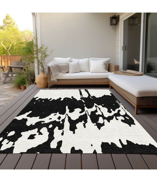 Addison Chantille Rug ACN961-Black 10 ft. X 14 ft. Rectangle - Rugs Town Addison Chantille ACN961-Black 10 ft. X 14 ft. Rectangle Rug