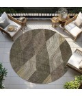 Addison Chantille ACN962-Brown 8 ft. X 8 ft. Round Rug