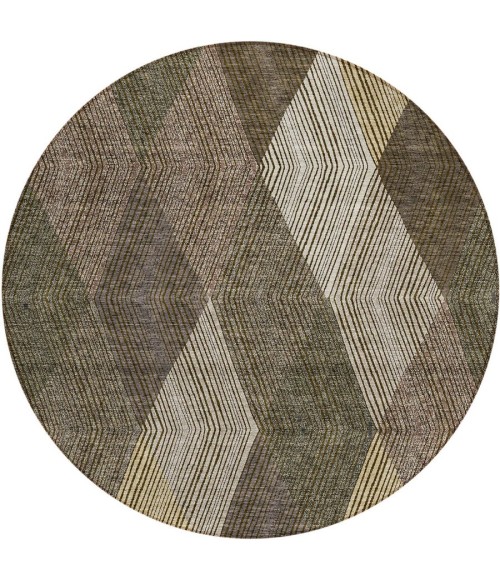 Addison Chantille ACN962-Brown 8 ft. X 8 ft. Round Rug