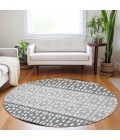 Addison Chantille ACN964-Black 8 ft. X 8 ft. Round Rug