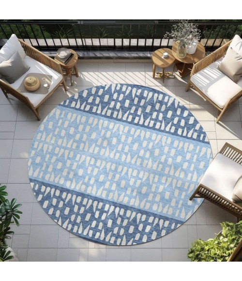 Addison Chantille ACN964-Blue 8 ft. X 8 ft. Round Rug