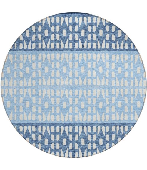 Addison Chantille ACN964-Blue 8 ft. X 8 ft. Round Rug