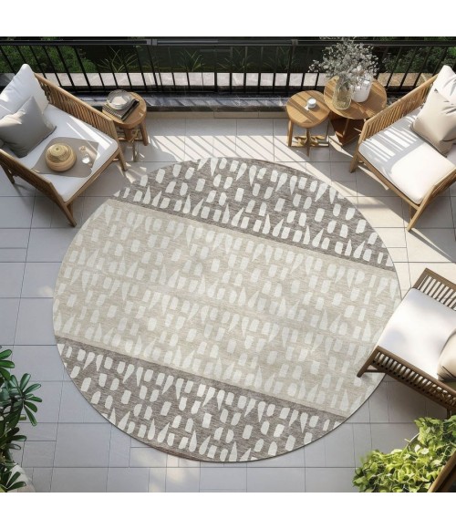 Addison Chantille ACN964-Chocolate 8 ft. X 8 ft. Round Rug