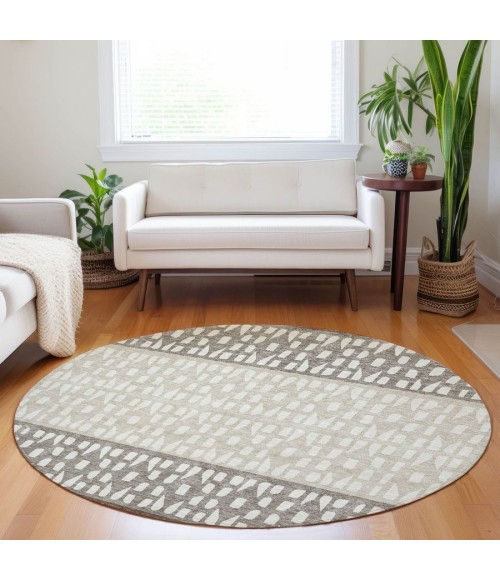 Addison Chantille ACN964-Chocolate 8 ft. X 8 ft. Round Rug