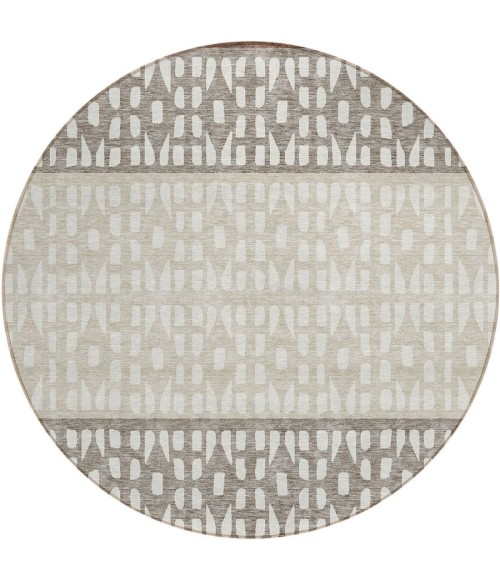Addison Chantille ACN964-Chocolate 8 ft. X 8 ft. Round Rug