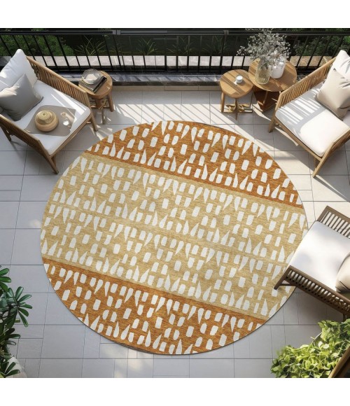 Addison Chantille ACN964-Coffee 8 ft. X 8 ft. Round Rug