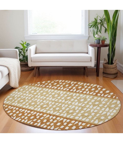 Addison Chantille ACN964-Coffee 8 ft. X 8 ft. Round Rug