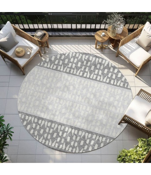 Addison Chantille ACN964-Gray 8 ft. X 8 ft. Round Rug